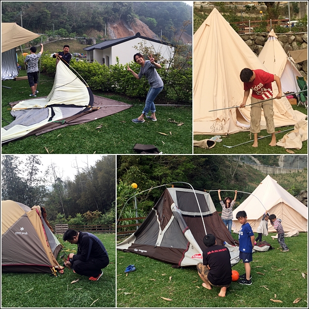 building tent